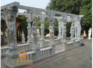 石雕涼亭