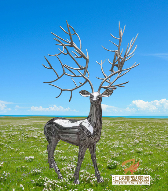 不銹鋼鹿雕塑