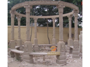 石雕涼亭